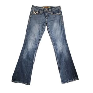 Maurice's Light Wash Stretch Boot‎ Cut Jeans Sz 5/6 30x31